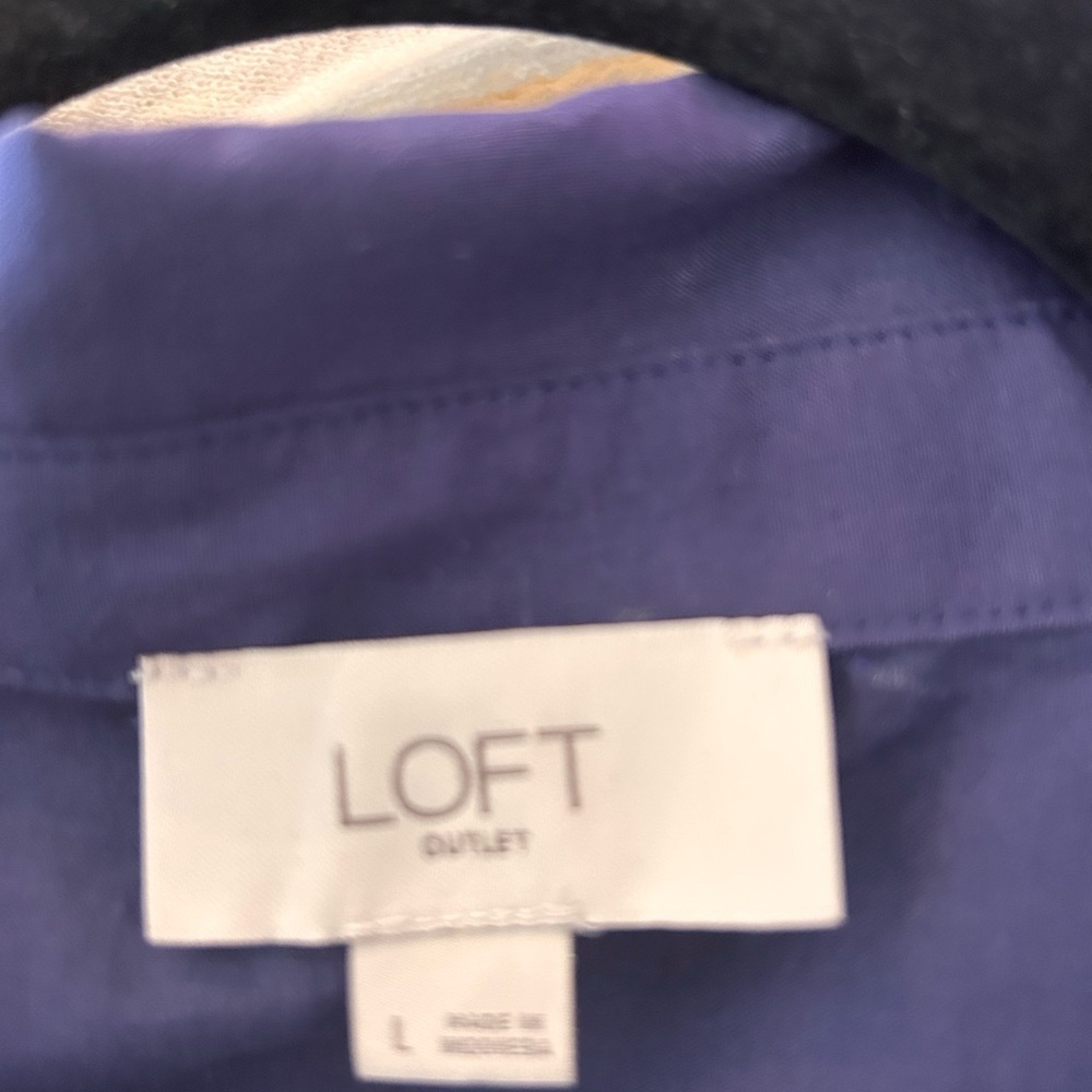 Loft Purple/Blue Button Down Shirt w Collar
Size L - Picture 7 of 7